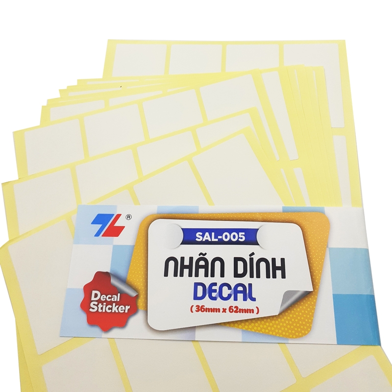 Nhãn Dính Decal SAL-005 (10 Tờ/Xấp)