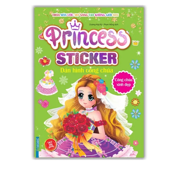 Sách - combo Princess sticker - Dán hình công chúa (Bộ 8 cuốn)