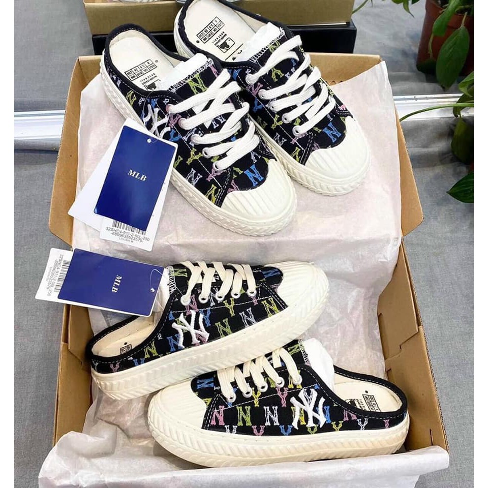 ✅[ Full Box + Bill 🌺] Giày Sục Ny Đạp Gót, Sục 𝐌𝐋𝐁 NY chữ thêu Hot Hit 2021 Bản Đẹp nhất, hót nhất | BigBuy360 - bigbuy360.vn