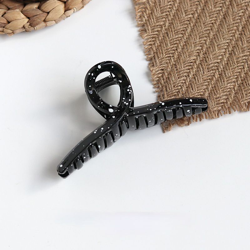 Bán Sỉ 12 Kẹp Tóc Họa Tiết Chấm Bi Trắng Đen Phong Cách Hàn Quốc