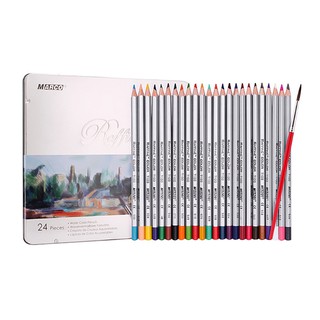 Chì màu nước Marco Raffine 24 màu hộp thiếc chính hãng