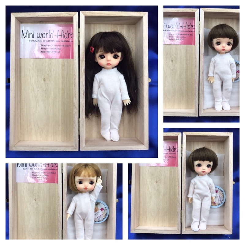 [Hàng có sẵn] Búp bê BJD 1/8 RC da tan, da trắng Lati. Lati ball jointed doll kèm wig Head doll Sto