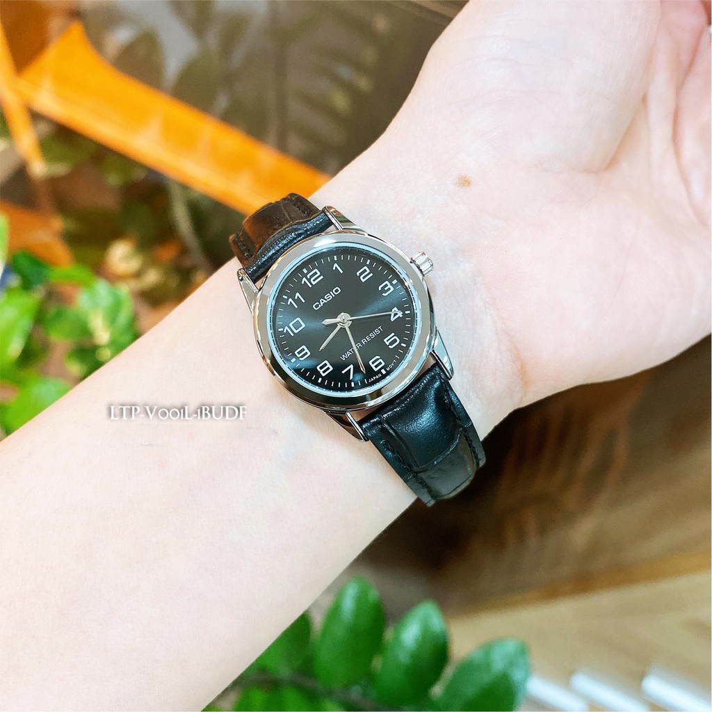 Đồng hồ nữ dây da Casio Standard chính hãng Anh Khuê LTP-V001L-1BUDF | BigBuy360 - bigbuy360.vn