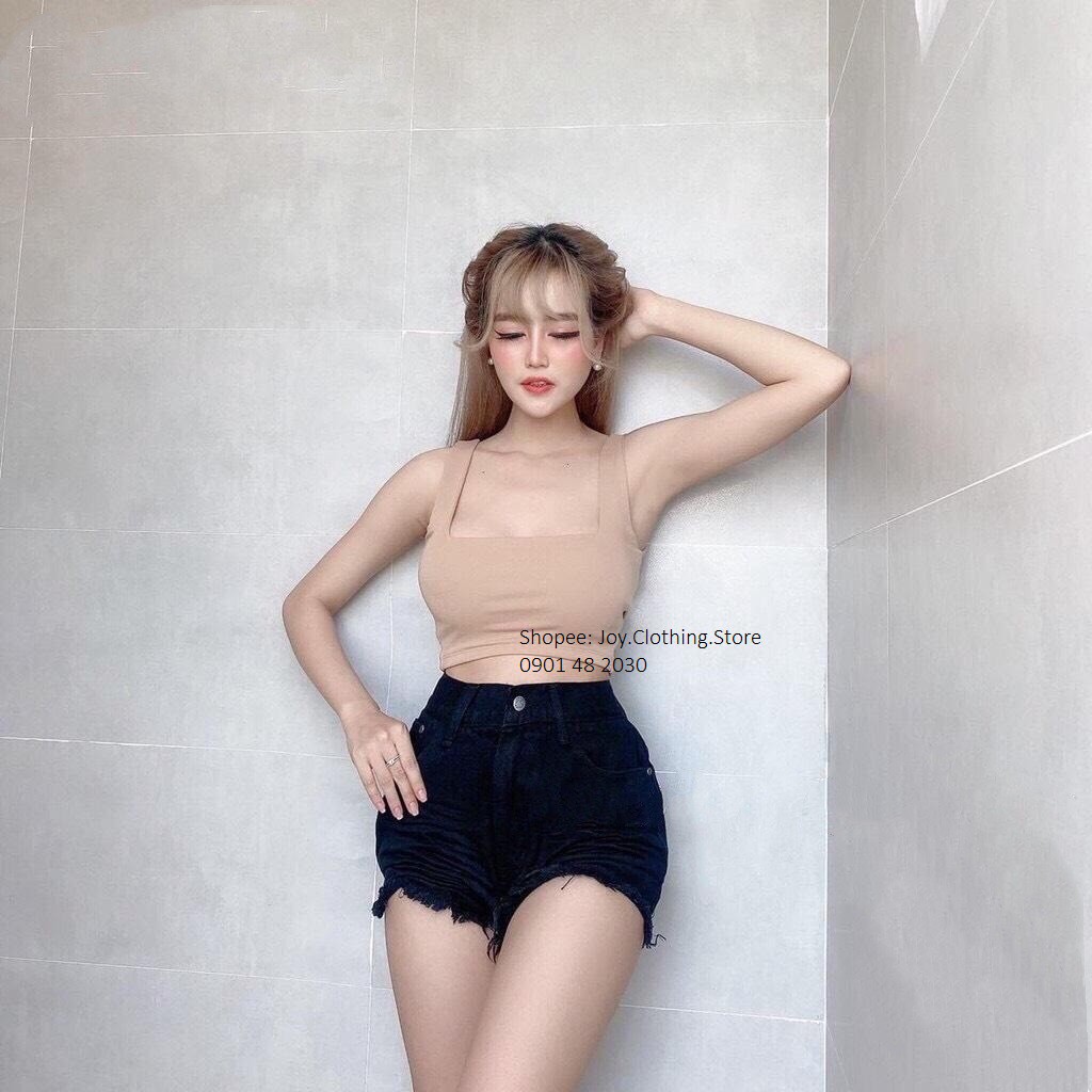 [HÌNH THẬT] ÁO HAI DÂY TRƠN BASIC, CROPTOP NGẮN NỮ ÔM BODY HOT GIRL ULZZANG HÀN QUỐC SWAG CHẤT 74