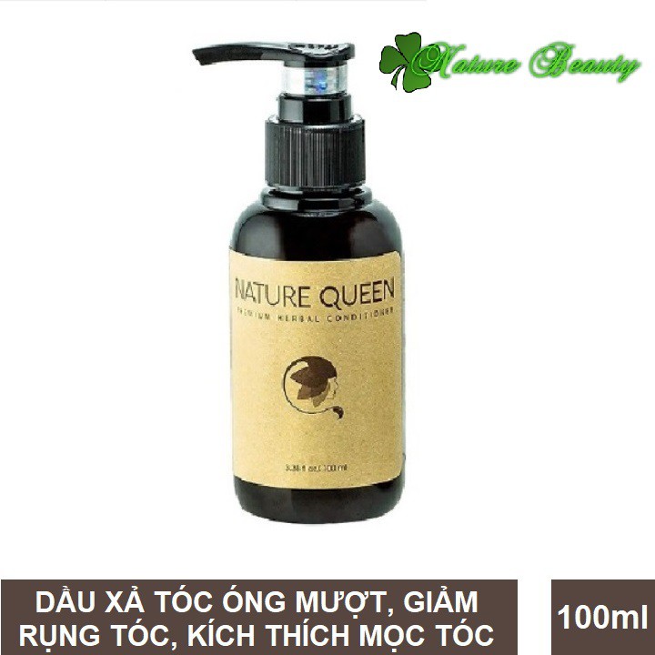 Nature Queen - Dầu xả nuôi dưỡng tóc khỏe, óng mượt từ 100% thảo dược 100ml