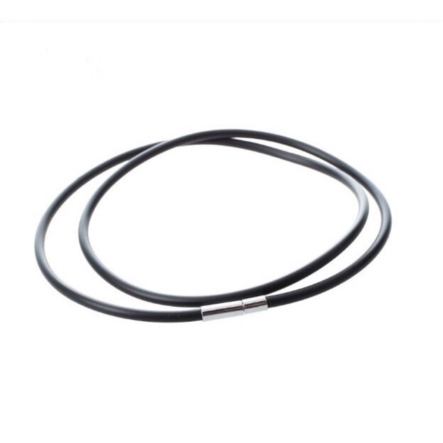🔥 FREE SHIP 🔥 Dây cao su đeo cổ 3 ly khóa titan chắc chắn - Hàng siêu đẹp loại 1 PH159