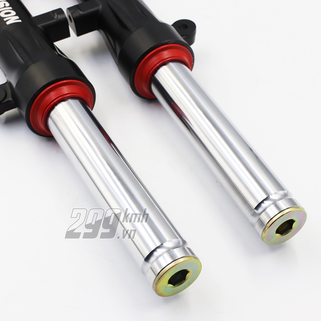 Bộ phuộc trước LCM Racing thay thế như zin dành cho xe Honda Winner X - Ti trắng