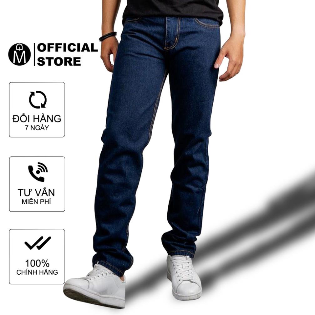 Quần jean nam MĐ Q61 xanh form rộng ống suông thời trang !