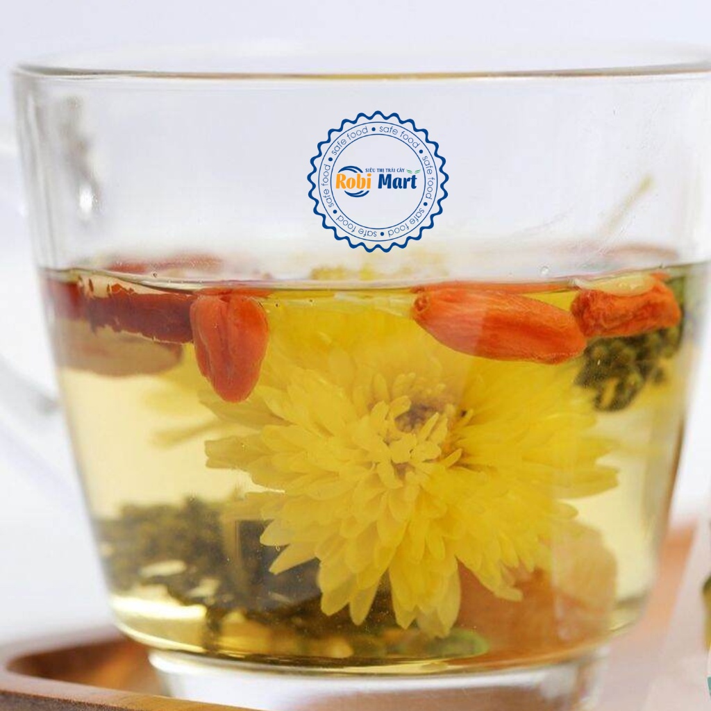 [ 1 gói dùng thử ] Trà An Thần, Ngủ Ngon 6 vị ROBIMART(Hoa Cúc, Kỷ Tử, Táo Đỏ Thái Lát, Tim Sen, Nụ Tam Thất, Nhãn Nhục)