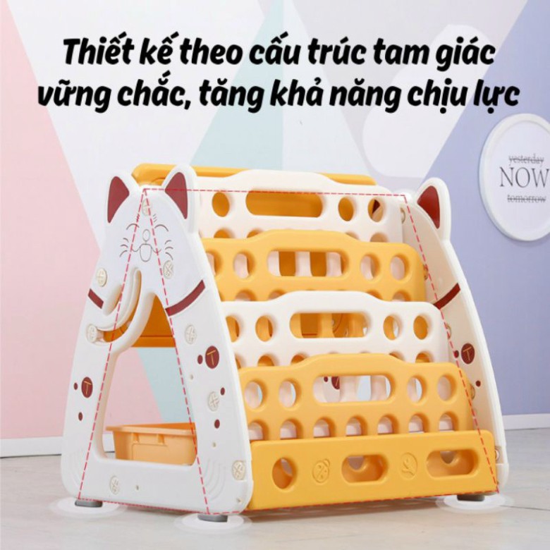 Bảng vẽ mèo HOLLA 3in1 (kèm ghế, bút màu) - Món quà ý nghĩa cho bé