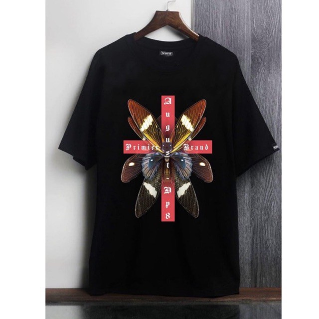 ÁO THUN NAM NỮ HOẠ TIẾT CÁNH BƯỚM CHẤT COTTON 100% cotton 100% cao cấp