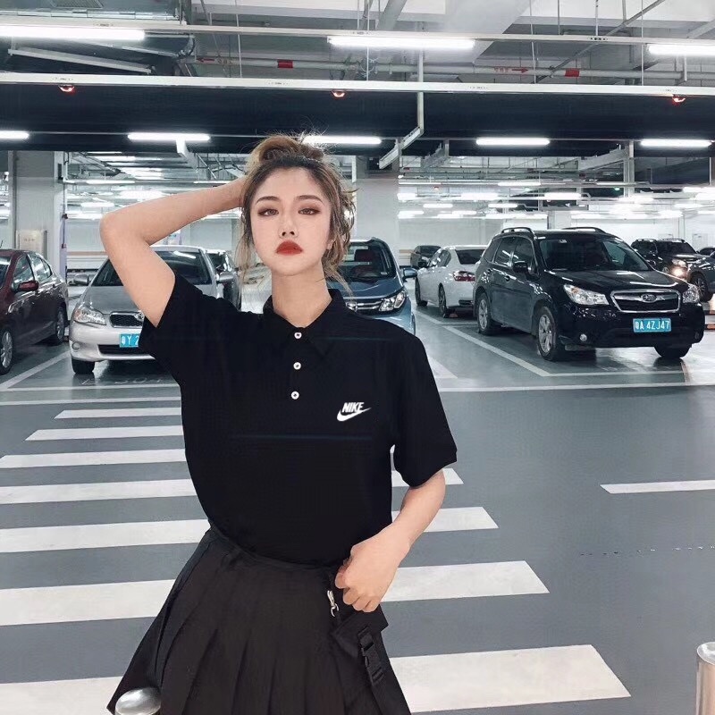 Áo Thun polo Ngắn Tay In logo Đơn Giản Thời Trang