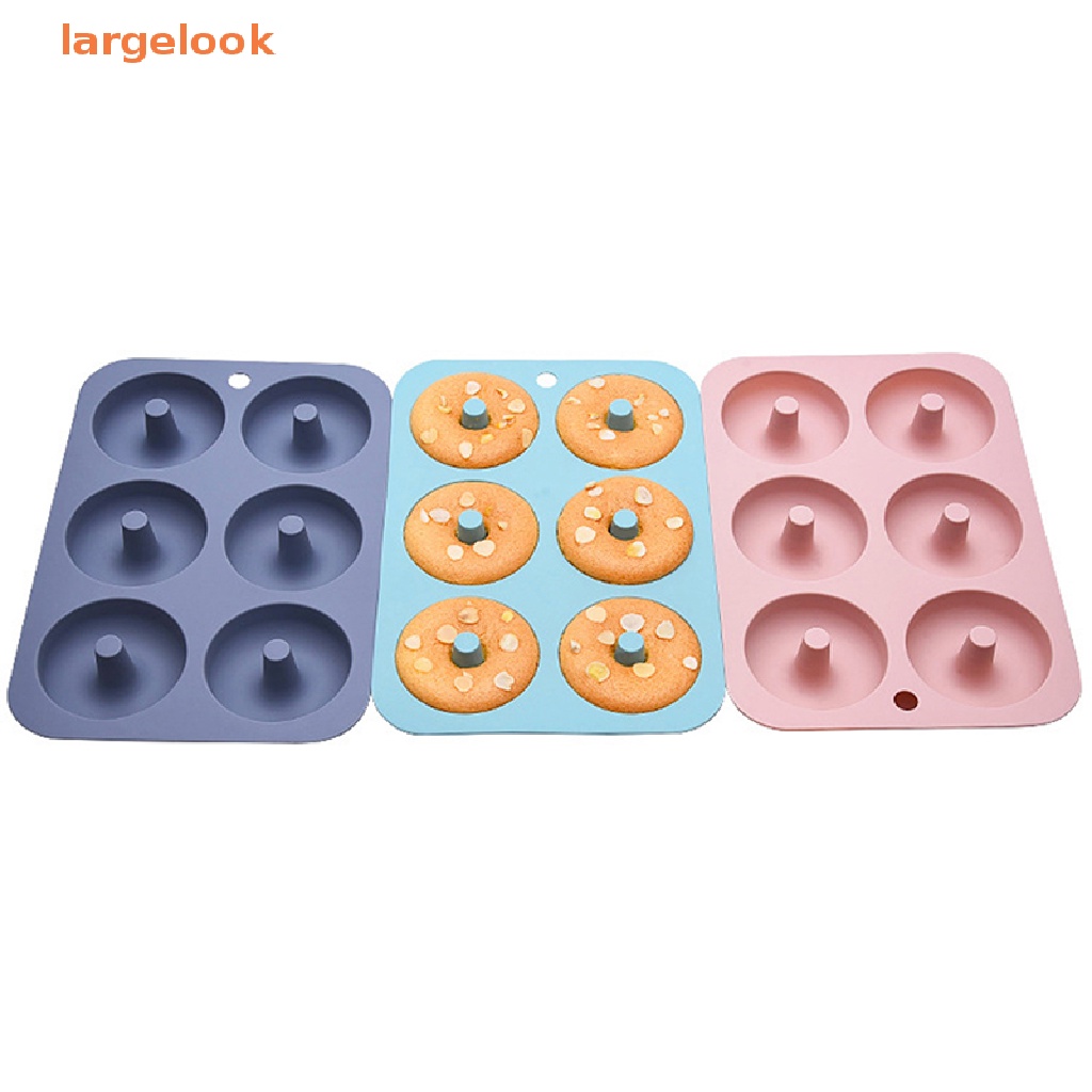 1 Khuôn Silicone Làm Bánh Donut 6 Lỗ Tiện Dụng