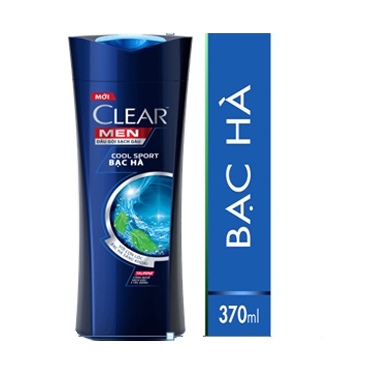 Dầu gội Clear Men Sạch Sâu Cool Sport Bạc Hà 370g (359ml)