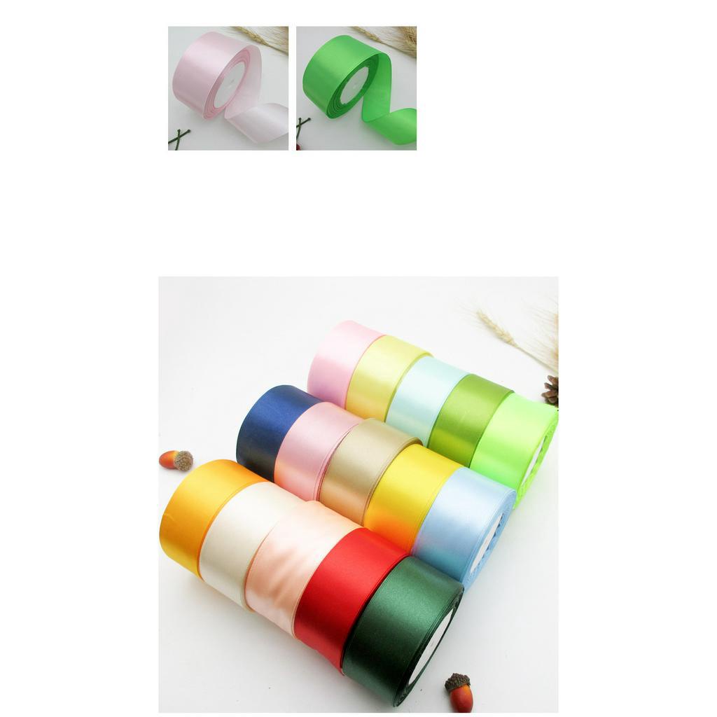 1m ruy băng lụa bản 4cm , phụ kiện hoa, gói quà, làm nơ trang trí, nơ buộc tóc