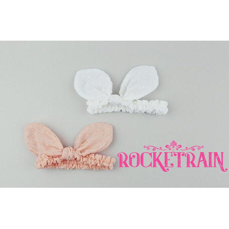 Khăn đeo đầu thắt nơ xinh xắn cho bé gái