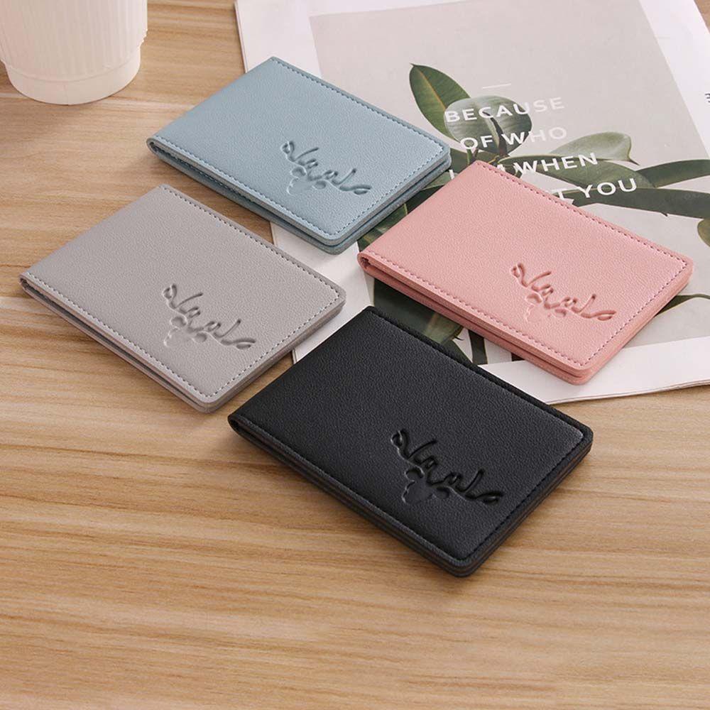 FORBETTER Ví Da PU Đựng Bằng Lái Xe Màu Kẹo Ngọt Phong Cách Vintage