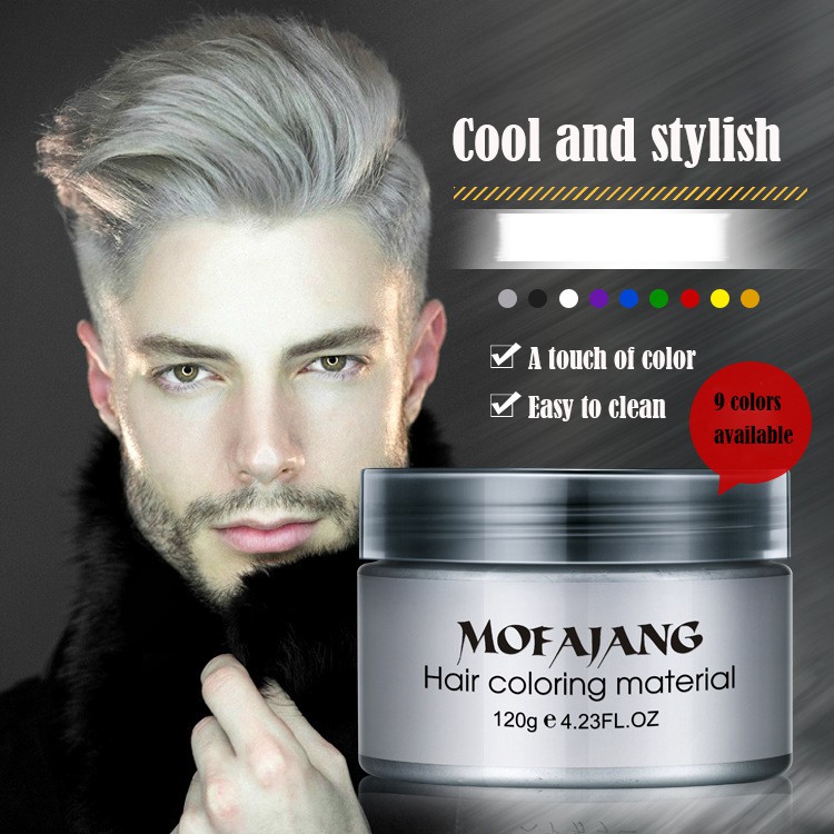 [Hàng mới về] Sáp nhuộm tóc tạm thời 120g Nhật Bản màu xám bạc unisex | BigBuy360 - bigbuy360.vn