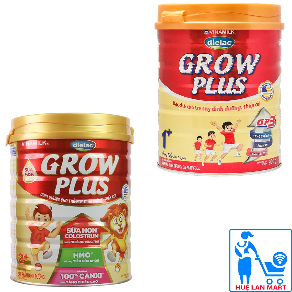 Sữa bột vinamilk dielac grow plus đỏ 1+/2+ 850g