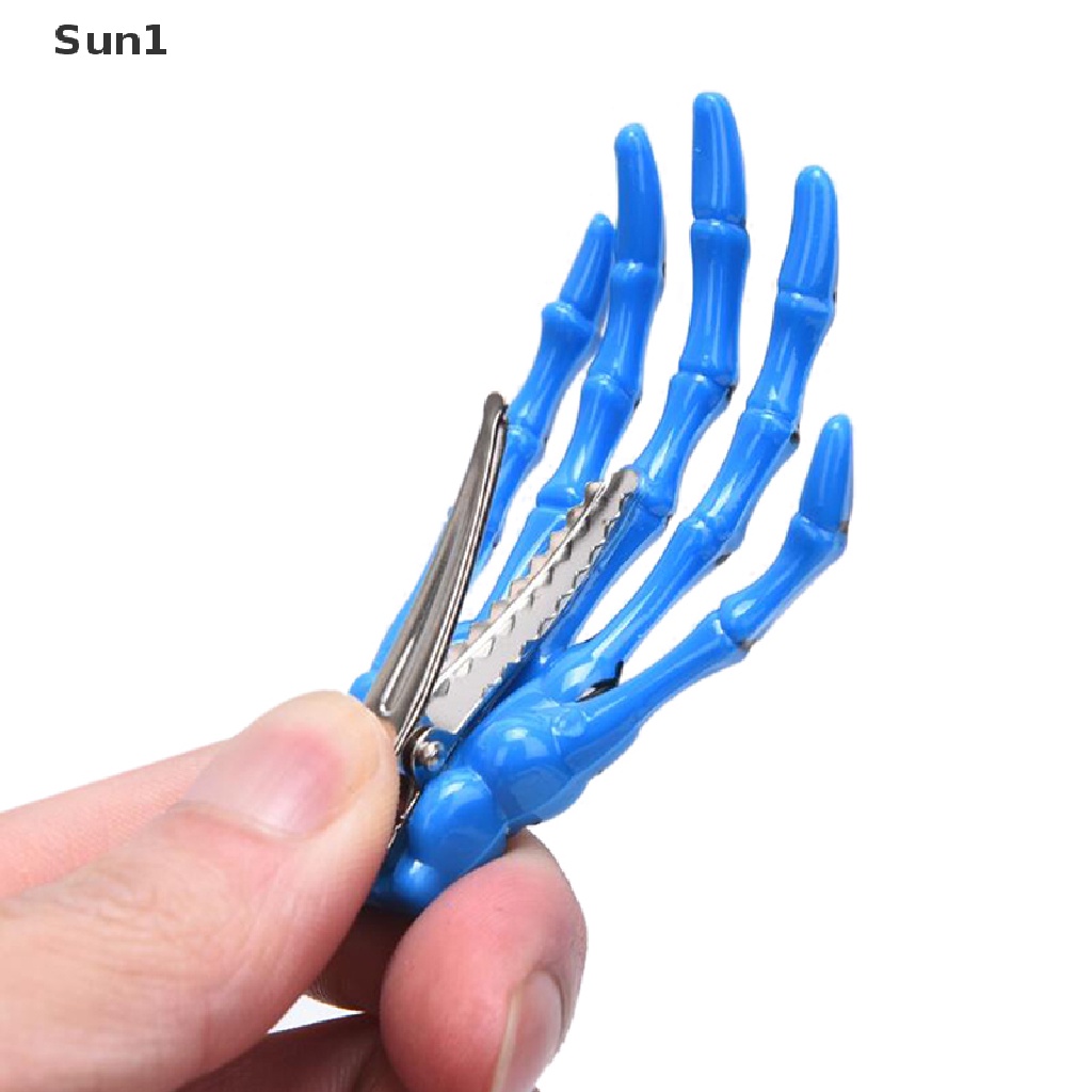 1 Kẹp Tóc Hình Bộ Xương Bàn Tay Phong Cách Gothic Thời Trang Cá Tính