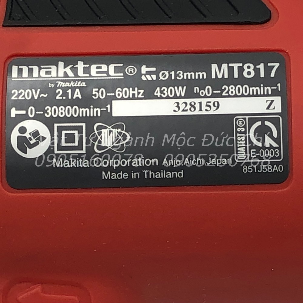 MÁY KHOAN 13MM 430W CHÍNH HÃNG MAKTEC MT817