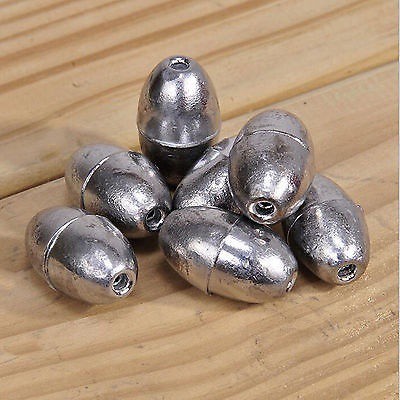 Bộ 50 cục chì hình olive dành cho câu cá ngoài trời