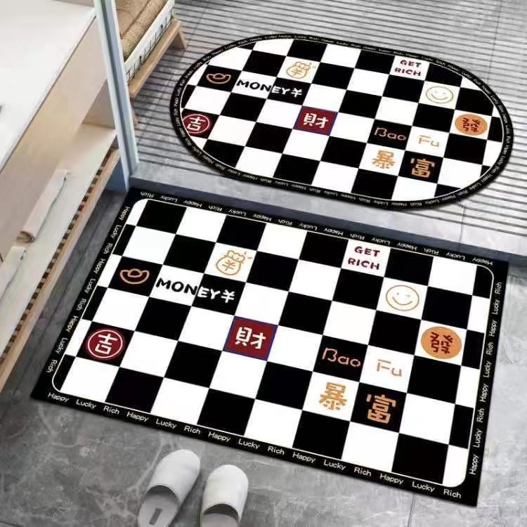 Thảm lót chân 3D K1 phòng tắm, phòng khách, phòng ngủ 40x60CM