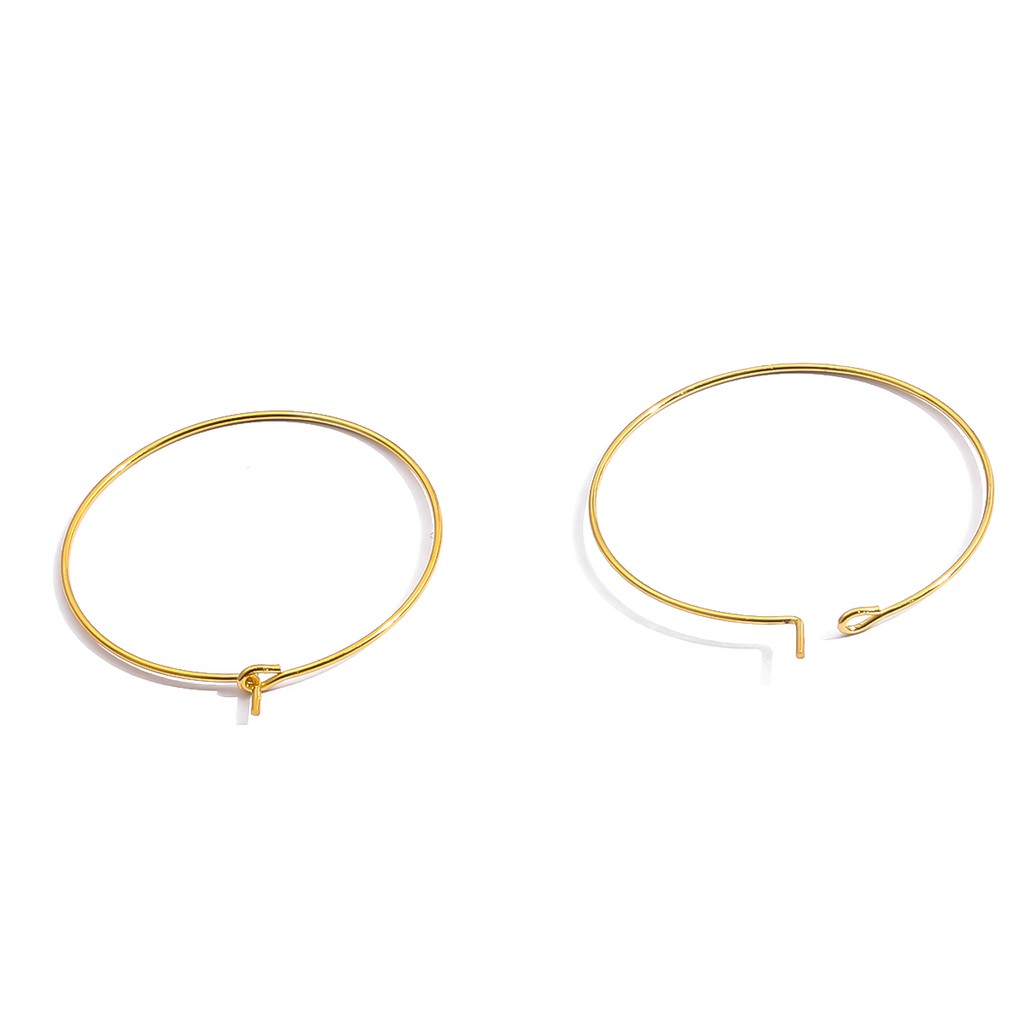 BEADIA Bộ 50 Khuyên Tai Xỏ Hạt Làm Trang Sức Thủ Công 20-35mm
