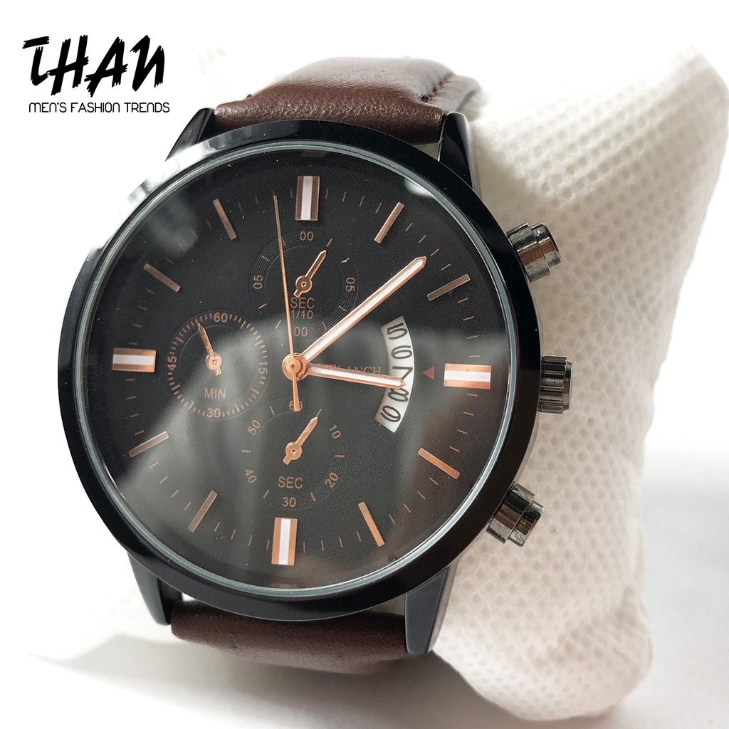 Đồng hồ nam ARLANCH thời trang cổ điển dây da màu nâu chống nước 42cm đeo tay đẹp giá rẻ - Sang trọng lịch sự có ngày | BigBuy360 - bigbuy360.vn