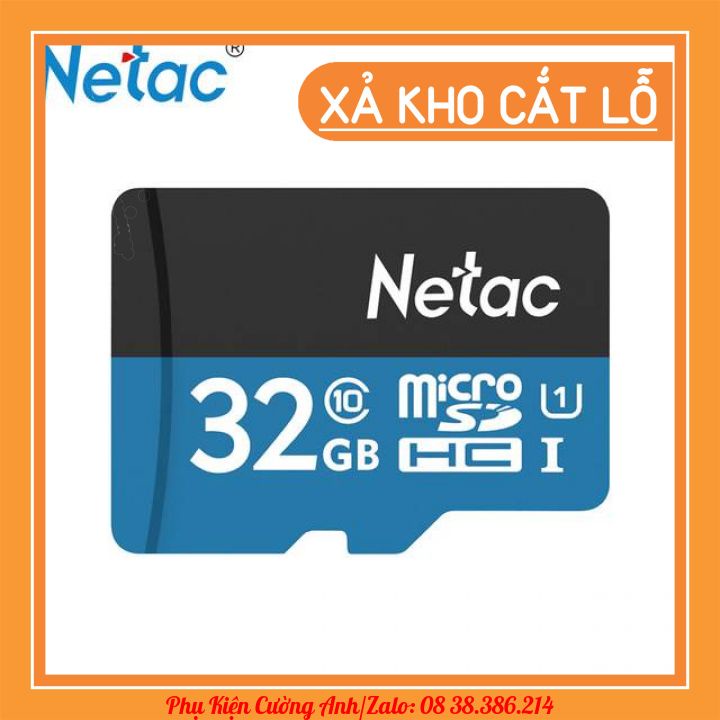 Thẻ nhớ tốc độ cao Netac class 10 dung lượng 16/32/64 GB tiện dụng ( Giá sốc ) | BigBuy360 - bigbuy360.vn