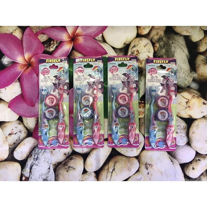 Set 2 bàn chảy đánh răng Pony mỹ