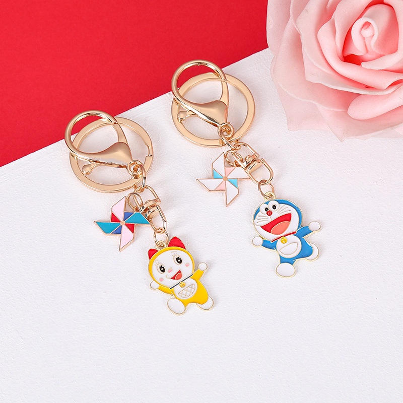 Móc Khóa Kim Loại Hình Doraemon Dễ Thương
