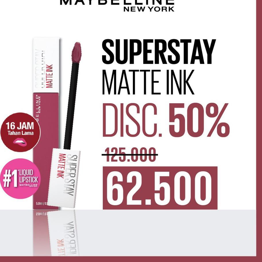 (hàng Mới Về) Son Kem Lì Maybelline Chính Hãng Siêu Lâu Trôi 2 Màu Tùy Chọn | BigBuy360 - bigbuy360.vn