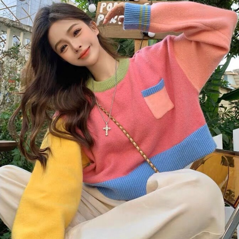 Áo sweater Tay Dài Dáng Rộng Thiết Kế Mới Thời Trang Dành Cho Mùa Thu