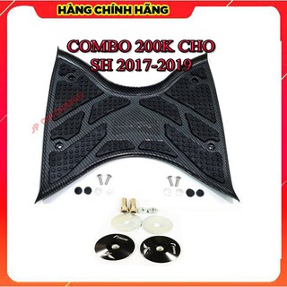 COMBO CHO SH 2012-2020 (GỒM THẢM CARBON ARTISTA CHÍNH HÃNG VÀ ĐÔI ỐC GƯƠNG)