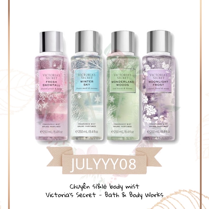 Xịt Thơm  Toàn Thân Victoria’s Secret WINTER BLISS Fragrance Mist  +jɥȽÿ08+