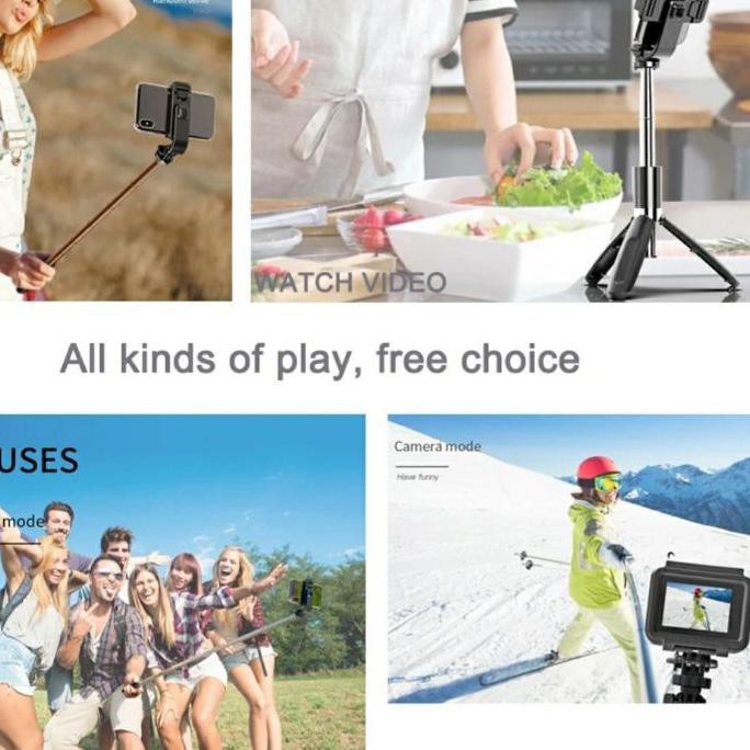 ➨ Giá Đỡ Ba Chân 3 Trong 1 Có Kẹp Điều Khiển Bluetooth Chất Lượng Cao ♡ | BigBuy360 - bigbuy360.vn