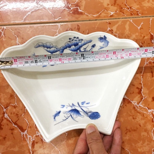 Bộ Bát Đĩa Hoa Mặt Trời Trắng Trơn, Sét bát đĩa hoa sứ Minh Châu cao cấp