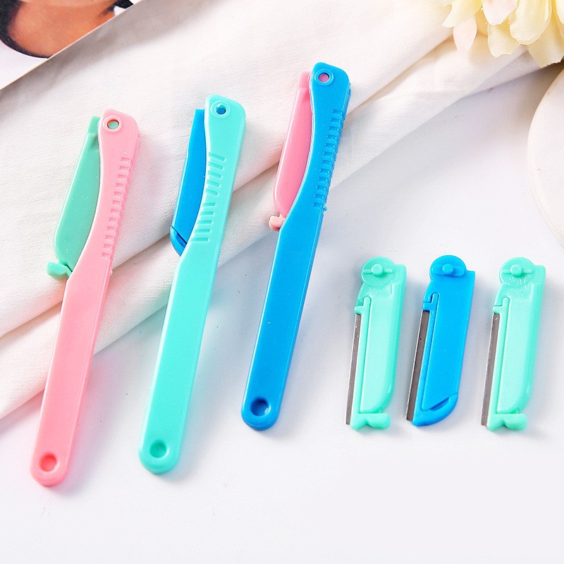 Tỉa Chân Mày Gấp Gọn Du Lịch An Toàn Sử Dụng Tặng Kèm Lưỡi Thay Thế