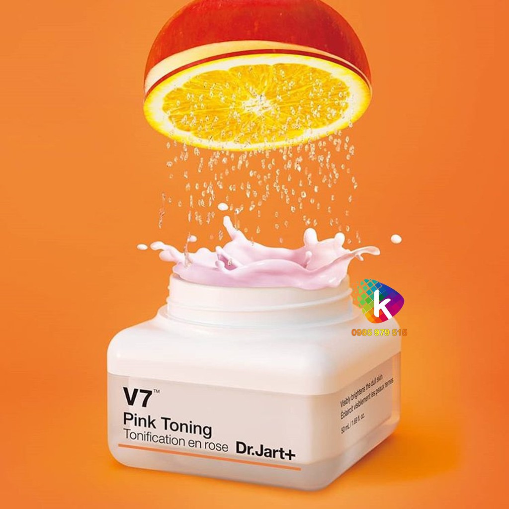 (Mẫu mới) KK Kem dưỡng trắng da Dr.Jart+ V7 Toning Light / Pink toning Cream | WebRaoVat - webraovat.net.vn