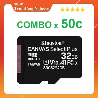 Mua COMBO Thẻ nhớ 32GB Kingston microSDHC A1 V10 Canvas Select Plus Class10 100MB/s