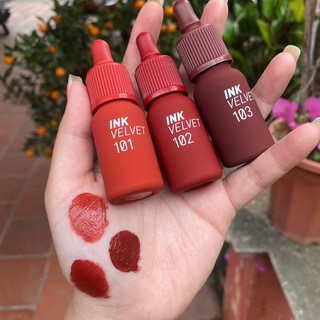 (Sẵn màu mới 101,102,103) Son kem lì Peripera Peri's Ink Velvet