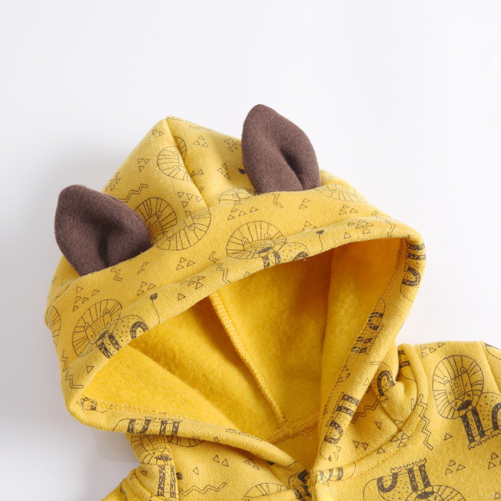 Áo Liền Quần Sanlutoz In Hình Động Vật Màu Vàng