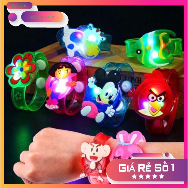 Combo 30 đồng hồ - vòng tay phát sáng trẻ em - Đồ chơi trẻ em ngộ nghĩnh. Đèn led nhập nháy - Đồ chơi trẻ em.