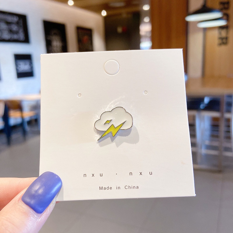 Ghim Cài Áo Bằng Hợp Kim Họa Tiết Chim Hạc Đám Mây Ngôi Sao Tên Lửa Dầu Nhỏ Nhắn Phụ Kiện Quần Áo Cocoje