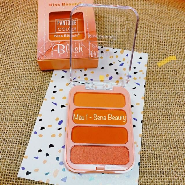Phấn Má Hồng Kiss Beauty PANTONE Color 4 Ô | BigBuy360 - bigbuy360.vn