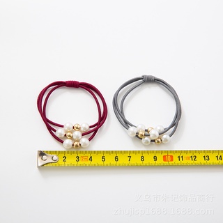 5 cài đặt Dây Cột Tóc Đính Hạt Ngọc Trai Và Hoa Cúc Nhỏ Phong Cách Hàn Quốc Dễ Thương