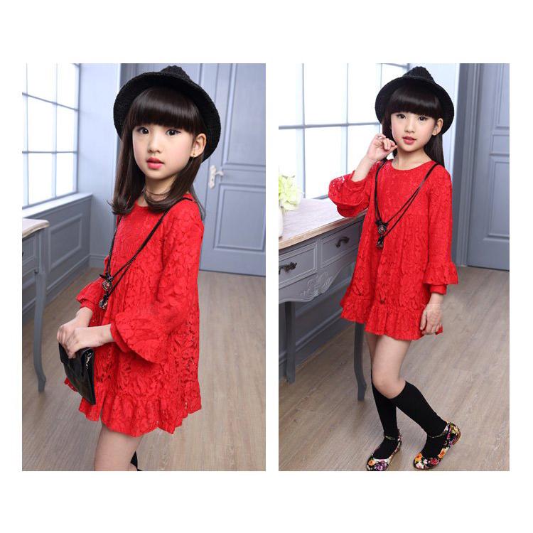 Đầm xòe công chúa xinh xắn cho bé gái