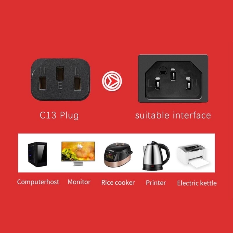 Dây nguồn 3 chân C13 lõi 3G x 0,75mm2 dài 1,5m chính hãnh NewLink cao cấp