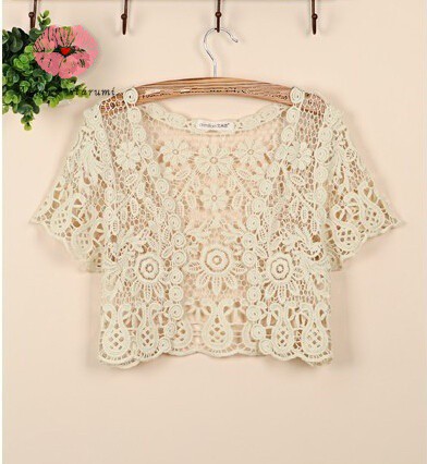 Áo Khoác Ren Cardigan Ngắn Tay Thời Trang Cho Nữ 2015 | BigBuy360 - bigbuy360.vn